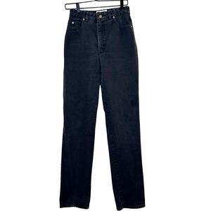 St. John Women’s Signature High Rise Straight Leg Jeans Faded Black Size 10